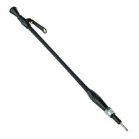 Proflow Engine Dipstick Braided Stainless Steel Black Billet Handle For Ford 351W into Aftermarket Oil Pans PFE-XED-5005