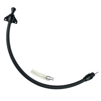 Proflow Transmission Dipstick Braided Stainless Black Billet Handle Firewall Mount For Ford C-4 Each PFE-XTD-30C4FM