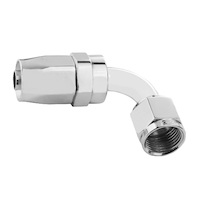 Proflow 90 Degree Hose End -06AN Hose to Female, Polished