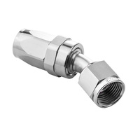 Proflow 30 Degree Hose End -04AN Hose to Female Polished PFE107-04HP