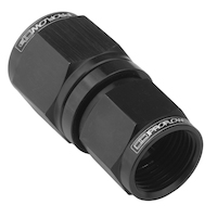Proflow Female Flare Union Swivel Hose End Straight -04AN To -06AN, Black