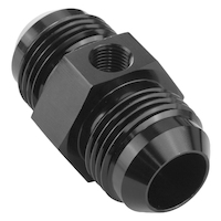 Proflow Straight Male Adaptor Male Adaptor -06AN 1/8in. NPT Gauge Port Hose End, Black