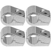 Proflow Aluminium 3/8in. Single Hose Line Clamp, 4 Pack