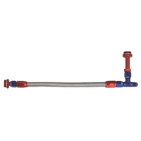 Proflow Fuel Line Kit Universal Demon 4150 -6 AN Single Inlet Swivel-Seal Stainless Steel Hose Blue/Red PFE161-06