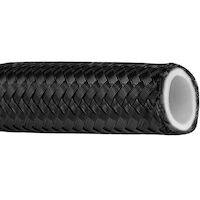 Proflow Black Stainless Steel Braided PTFE Hose -06AN 1 Metre