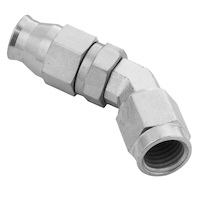 Proflow Stainless Steel 45 Degree Hose End Hose End For -03AN PTFE Hose