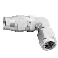 Proflow Stainless Steel 90 Degree Hose End Hose End For -03AN PTFE Hose