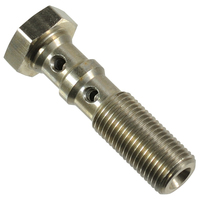 Proflow Stainless Steel Double Banjo Bolt 3/8in. x 24 30mm Long PFE305-03