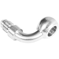 Proflow Chrome 12mm Banjo Brake Hose End 90 Degree To -03AN