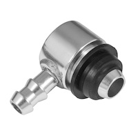 Proflow Brake Booster Check Valve, Aluminium, Clear Anodised, 3/8in. Hose Barb
