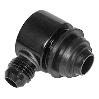 Proflow Brake Booster Check Valve, Aluminium, Black Anodised, -6 AN, Hose end