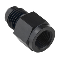 Proflow Female Adaptor 1/8in. NPT Straight To Male -03AN, Black