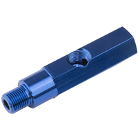 Proflow Gauge Adapter Oil Pressure Sending Extension 16mm x 1.50 To 1/8in. NPT On Side PFE375-M16