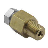 Proflow Line Lock Hose Fitting Kit, 1/8" NPT to 3/8-24 Inverted Flare, Suits 3/16" Tube
