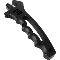 Proflow Billet Aluminium Adjustable AN Grip Wrench Spanner Black PFE430-AG-BK