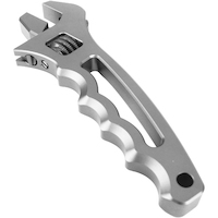 Proflow Billet Aluminium Adjustable AN Grip Wrench Spanner Silver PFE430-AG-SIL