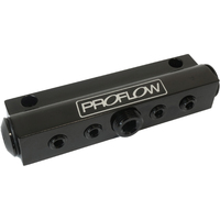 Proflow Billet Vacuum Manifold 7 Port w/ACC, Black