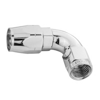 Proflow Fitting Hose End 90 Degree Full Flow -06AN, Polished