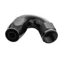 Proflow Fitting Hose End 120 Degree Full Flow -16AN, Black