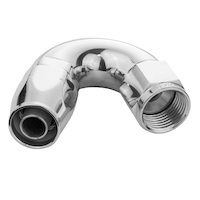 Proflow Fitting Hose End 150 Degree Full Flow -06AN, Polished
