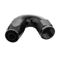 Proflow Fitting Hose End 150 Degree Full Flow -16AN, Black