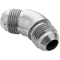 Proflow 45 Degree Union Flare Adaptor Fitting -06AN, Polished