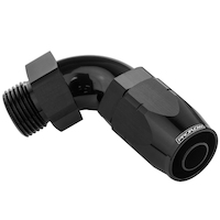 Proflow 90 Degree Fitting Hose End -06AN Orb Male To -06AN, Black