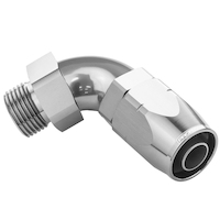 Proflow 90 Degree Fitting Hose End -06AN Orb Male To -06AN, Polished