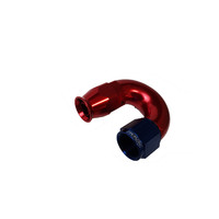 Proflow 180 Degree Fitting Hose End AN4 Suit PTFE Hose Red/Blue PFE576-04RB