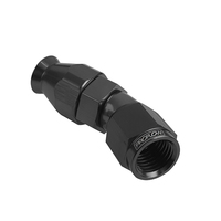 Proflow 30 Degree Fitting Hose End AN8 Suit PTFE Hose, Black