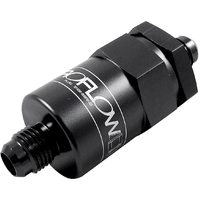 Proflow Billet Inline Aluminium Fuel Filter -06AN Black 30 Micron