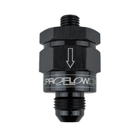 Proflow EFI Fuel Check Valve M12 x 1.50 To -06AN Black PFE617-06