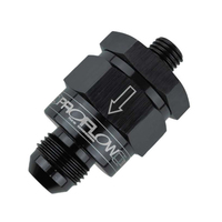 Proflow EFI Fuel Check Valve M12 x 1.25 To -08AN, Black