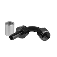Proflow Crimp Hose End 120 Degree -04AN Black PFE654-04