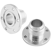 Proflow Water Pump Adapter Aluminium Natural -16 AN Bolt-on -16 AN Male Threads Davies Craig PFE661-16