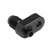 Proflow Engine Steam Line Fitting, Male, -04AN, Black, For Holden LS, Each