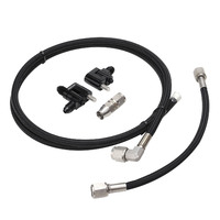 Proflow Engine Steam Line Vent Kits 2 Port Black Stainless Steel For Chev For Holden Commodore LS Kit PFE662-LSKIT2