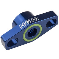 Proflow Adapter, Turbo Oil Drain, 38-44mm GT Aluminium Adaptor, -08AN Female, Blue