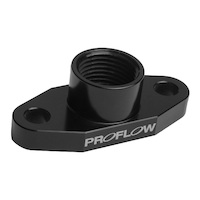 Proflow Adapter, Turbo Oil Drain, 52mm T3/T4 Aluminium Adaptor -10AN Female Black
