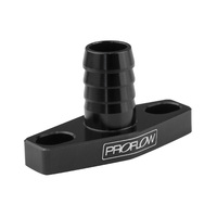 Proflow Adapter Turbo Oil Drain 38-44mm Gt Aluminium Adaptor 5/8in. Barb Black PFE677BK