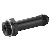 Proflow Fitting Inlet Fuel Adaptor Male Holley Fuel Bowl 7/8 x 20 To -08AN Male 3in, Black