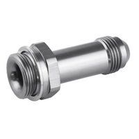 Proflow Fitting Inlet Fuel Adaptor Male Holley Fuel Bowl 7/8 x 20 -08AN 2in. Silver PFE700-08S