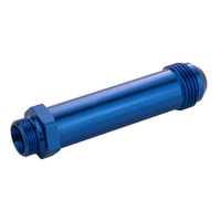 Proflow Fitting Inlet Fuel Adaptor Male Feed Demon 9/16 x 24 To -08AN Male 2in. Blue PFE701-08L