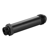 Proflow Fitting Inlet Fuel Adaptor Male Feed Demon 9/16 x 24 To -08AN Male 2in, Black