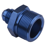 Proflow Fitting, Inlet Fuel Straight Adaptor Quadrajet Male -06AN To 1in. x 20, Blue