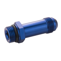 Proflow Quick Release Fuel Fitting Holley Inlet Feed -08AN Male To -08AN Male 2in, Blue