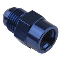 Proflow Fitting Adaptor Metric M18 x 1.5 Female To Male -08AN Blue PFE711-M18-08