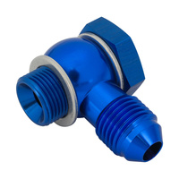 Proflow Fitting Fuel Inlet Banjo Kit 9/16-24 x AN6  Suits Holley Side Pivot Bowl Barry Grant FiTech Blue
