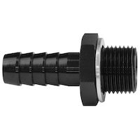 Proflow Fitting Adaptor Male M18 x 1.50mm To 1/2in. in. Barb, Black