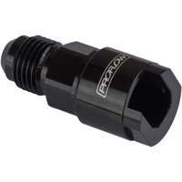 Proflow Billet Quick Connect 3/8in. To -06AN Male Black PFE805-06BK
